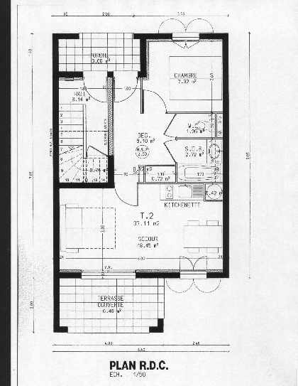 Plan of 1-Bed Apartment